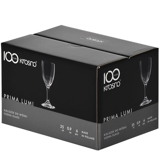 Pohár vodkára Prima Lumi Krosno 25 ml 6 db