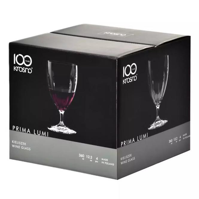 Pohár  borra  Prima Lumi Krosno 360 ml 4 db