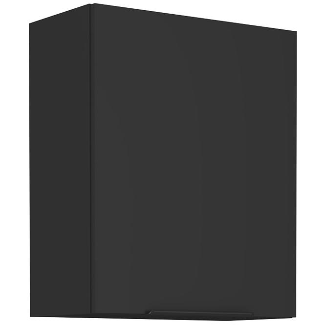 Konyhaszekrény Siena fekete matt 60g-72 1f