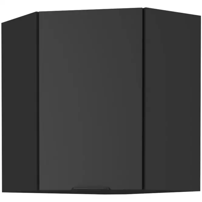 Konyhaszekrény Siena fekete matt 60x60 Gn-72 1f (45°)