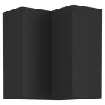 Konyhaszekrény Siena fekete matt 60x60 Gn-72 1f (90°)