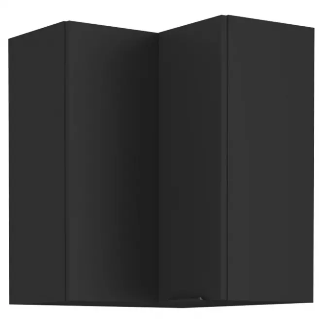 Konyhaszekrény Siena fekete matt 60x60 Gn-72 1f (90°)
