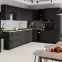 Konyhaszekrény Siena fekete matt 60x60 Gn-90 1f (90°),3