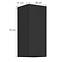 Konyhaszekrény Siena fekete matt 30g-72 1f,2