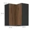 Konyhaszekrény Monza dió okapi 60x60 Gn-72 1f (90°),2