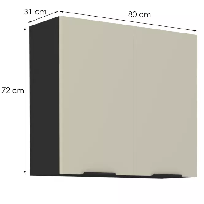 Konyhaszekrény Arona cashmere 80g-72 2f