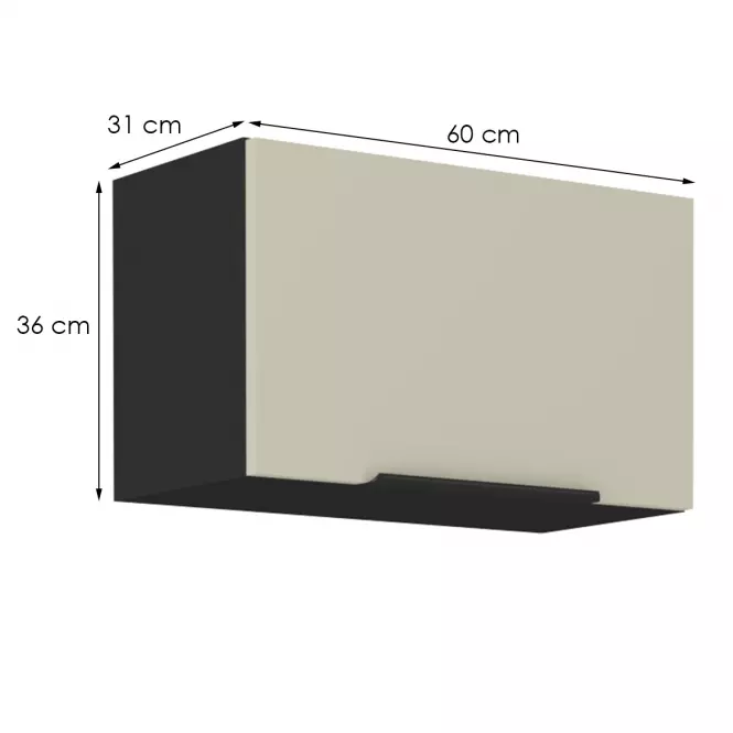 Konyhaszekrény Arona cashmere 60gu-36 1f,2
