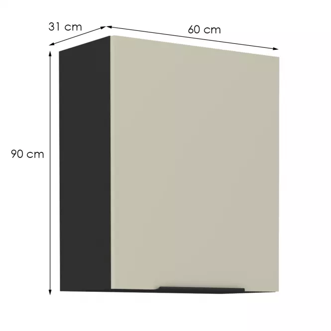 Konyhaszekrény Arona cashmere 60g-90 1f,2