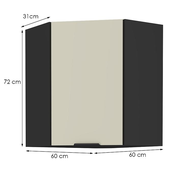 Konyhaszekrény Arona cashmere 60x60 Gn-72 1f (45°)