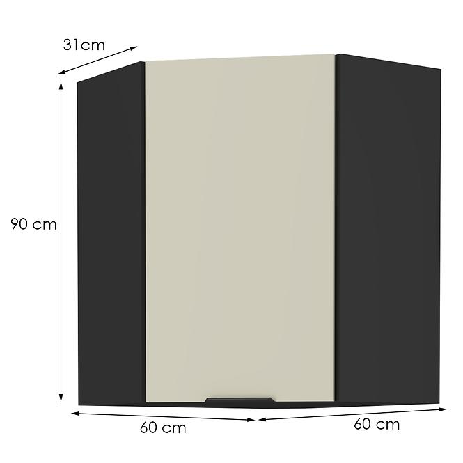 Konyhaszekrény Arona cashmere 60x60 Gn-90 1f (45°),2