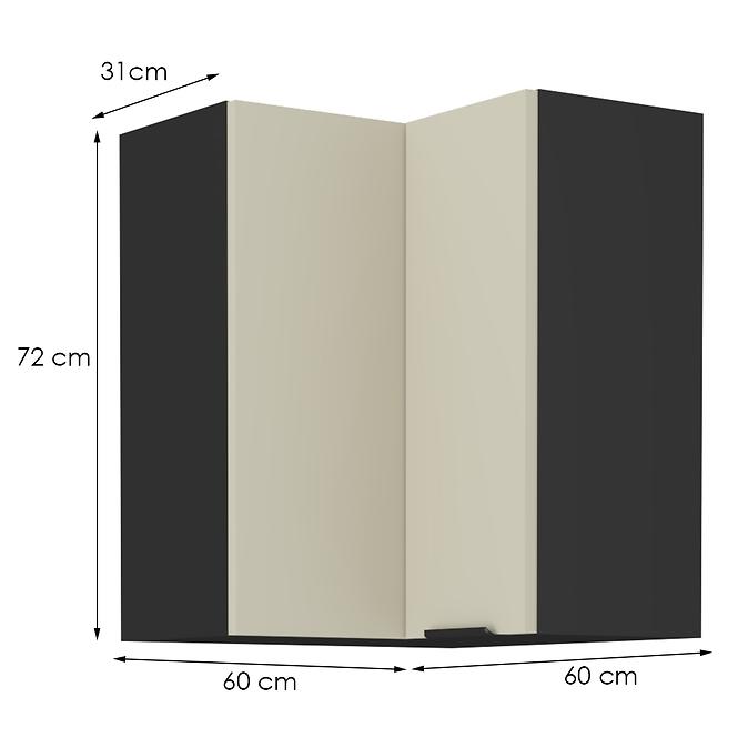 Konyhaszekrény Arona cashmere 60x60 Gn-72 1f (90°),2