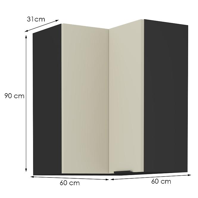 Konyhaszekrény Arona cashmere 60x60 Gn-90 1f (90°)
