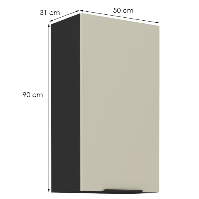 Konyhaszekrény Arona cashmere 50g-90 1f,2
