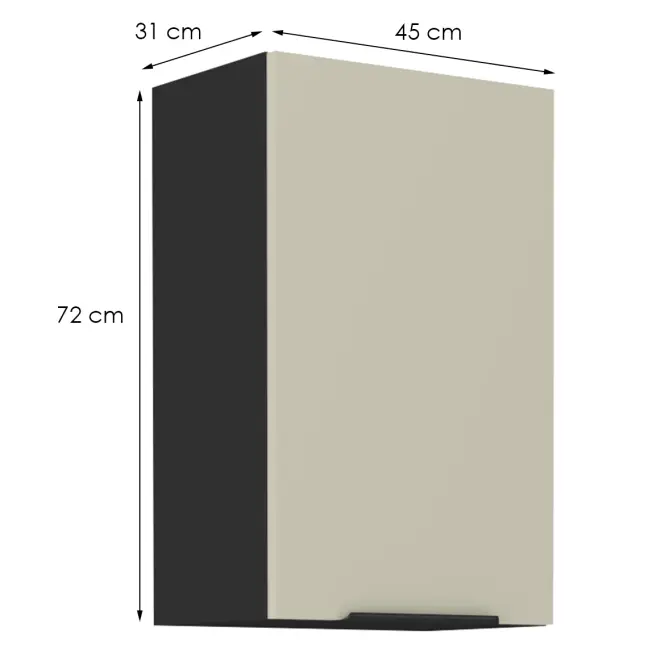 Konyhaszekrény Arona cashmere 45g-72 1f,2