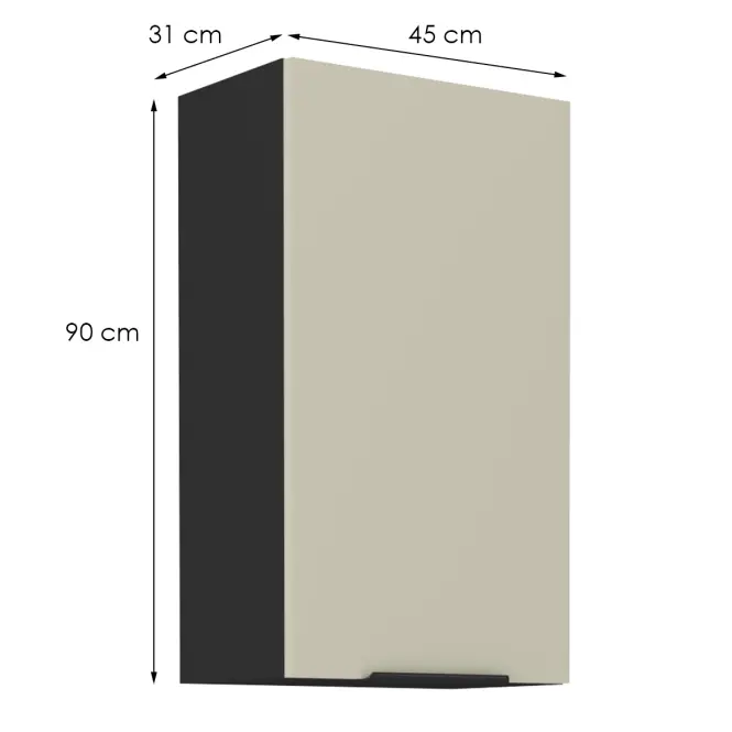 Konyhaszekrény Arona cashmere 45g-90 1f,2