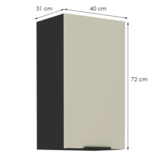 Konyhaszekrény Arona cashmere 40g-72 1f,2