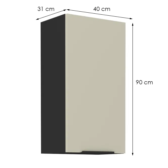 Konyhaszekrény Arona cashmere 40g-90 1f,2
