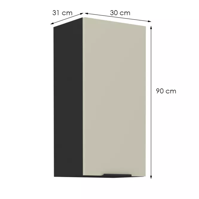 Konyhaszekrény Arona cashmere 30g-90 1f,2