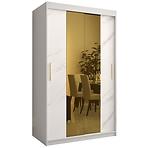 Szekrény Platinum T1 120 fehér márvány/fehér