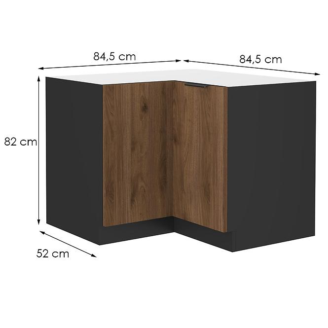 Konyhaszekrény Monza dió okapi 90x90 Dn 2f bb,2