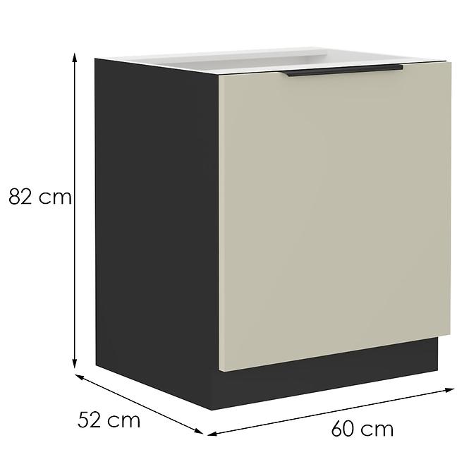 Konyhaszekrény Arona cashmere 60d 1f bb,2
