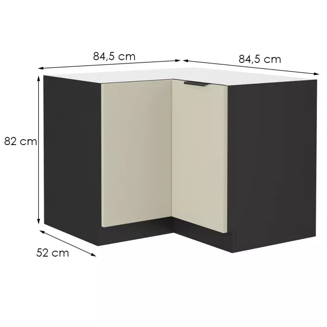 Konyhaszekrény Arona cashmere 90x90 Dn 2f bb
