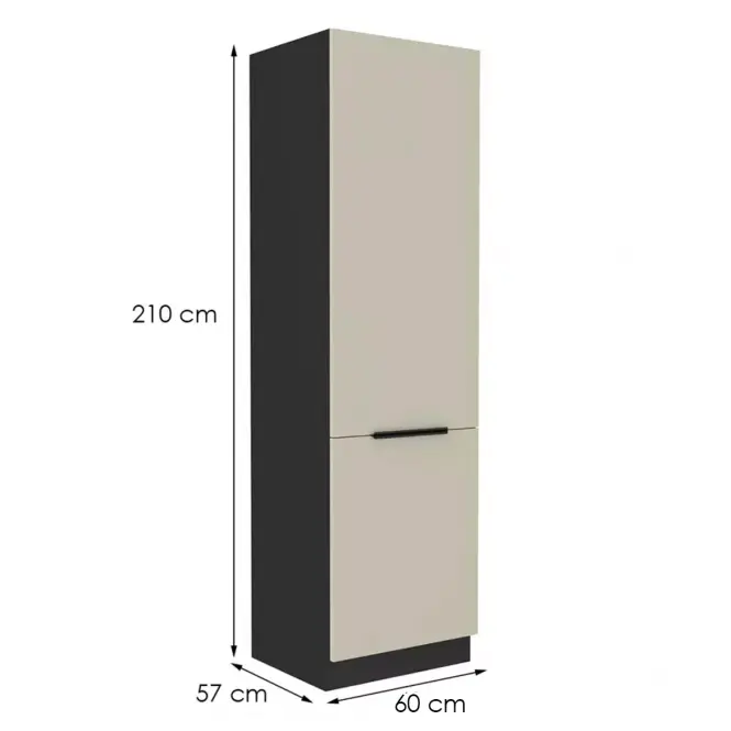 Konyhaszekrény Arona cashmere 60dk-210 2f,2