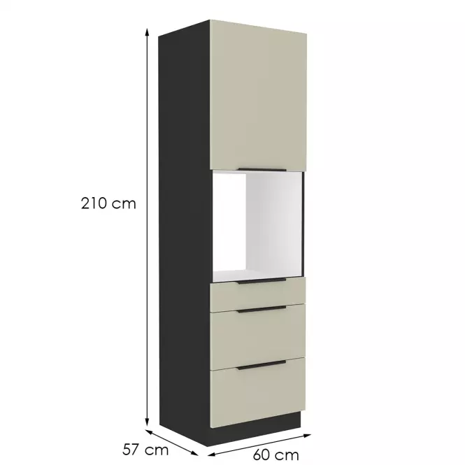 Konyhaszekrény Arona cashmere 60dps-210 1f 3s,2