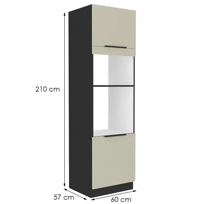 Konyhaszekrény Arona cashmere 60dpm-210 2f,2