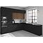 Mosogatógép ajtaja Siena fekete matt Zm 570x446,4