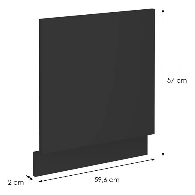 Mosogatógép ajtaja Siena fekete matt Zm 570x596