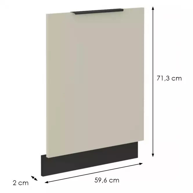 Mosogatógép ajtaja Arona Cashmere  Zm 713x596,2
