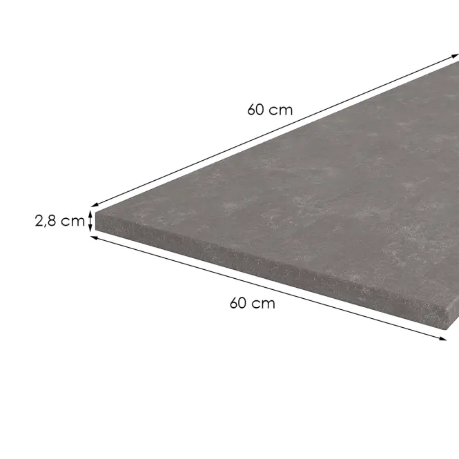 Konyhai munkalap 60 cm/28 mm Metalic Brown,2