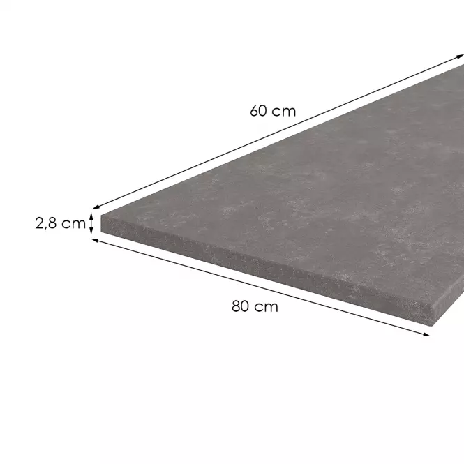 Konyhai munkalap 80 cm/28 mm Metalic Brown,2