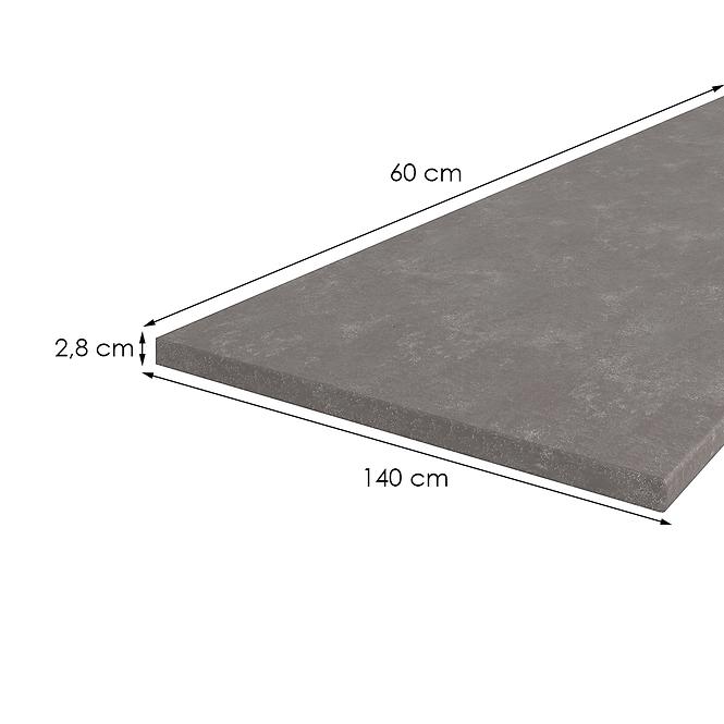 Konyhai munkalap 140 cm/28 mm Metalic Brown,2