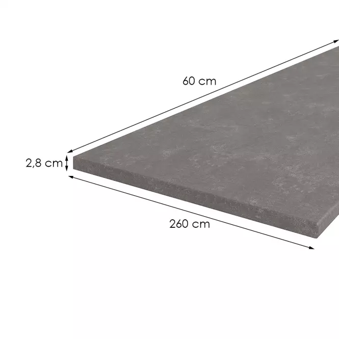 Konyhai munkalap 260 cm/28 mm Metalic Brown,2