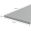 Konyhai munkalap 80 cm/38 mm Inox szürke F76112,2