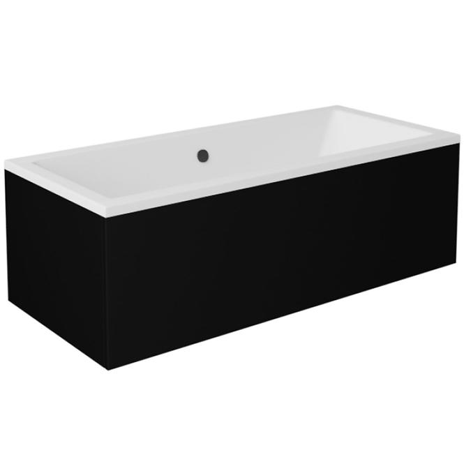 Panel a fürdőkádhoz Quadro 165/75 fekete