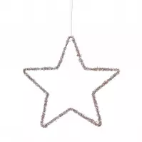 Lógócsillag pezsgőszín 25 cm 1084115