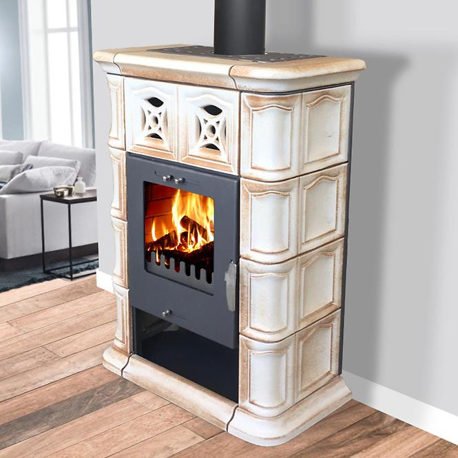 Kandallókályha Jena II Cremebrown 7 kW