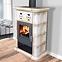 Kandallókályha Jena II Cremebrown 7 kW,2