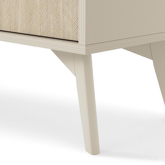 Éjjeliszekrény Forest S54 homokbézs/ halszálkás scandi,5