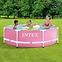 Kerek keretes medence PINK 2,44x0,76 m 28290NP,3