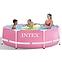 Kerek keretes medence PINK 2,44x0,76 m 28290NP,2