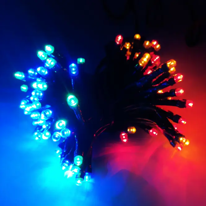 Karácsonyi fények LED 100l 13/21/bat zew.pg.+Tm. Multi