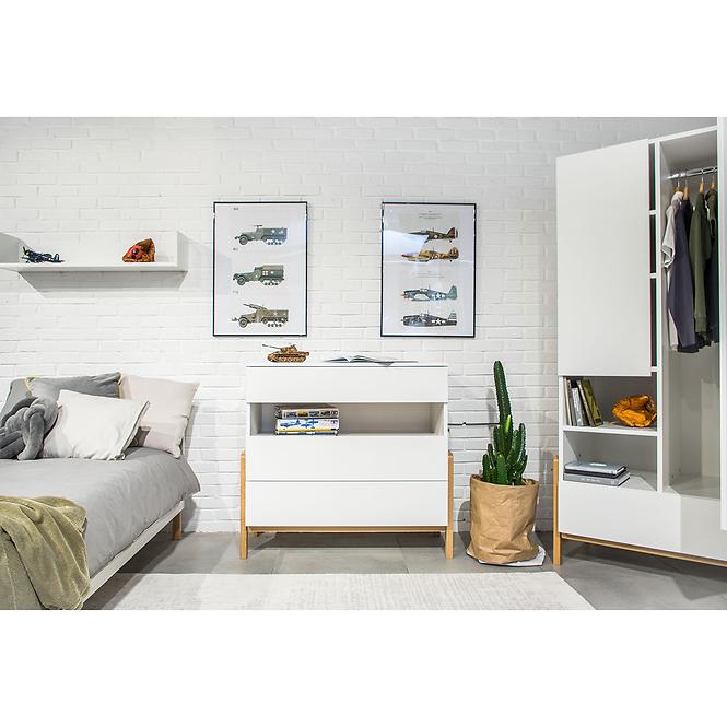 Gyermekágy Tapczan Victor+Sz+M fehér 80x180