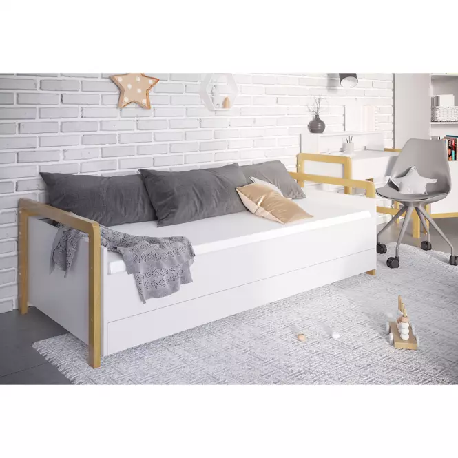 Gyermekágy Tapczan Victor+Sz fehér 80x180,2