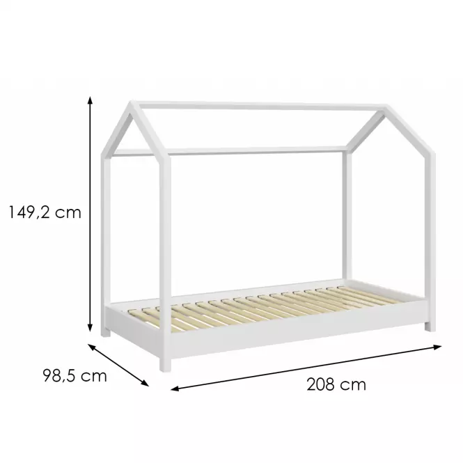 Gyermekágy Bella fehér 90x200