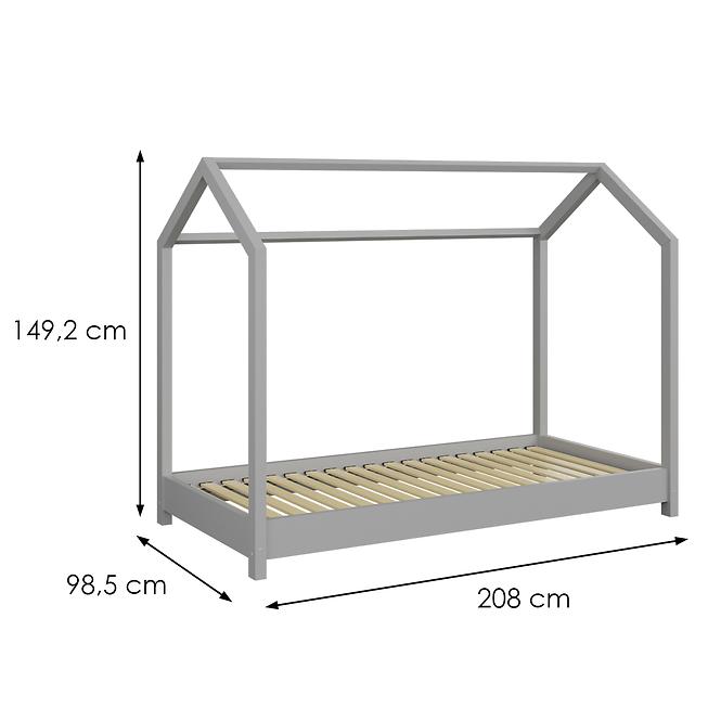 Gyermekágy Bella szürke 90x200