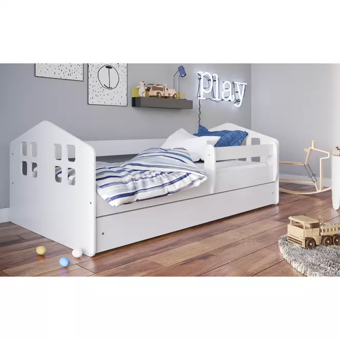 Gyermekágy Kacper+Sz+M fehér 80x180